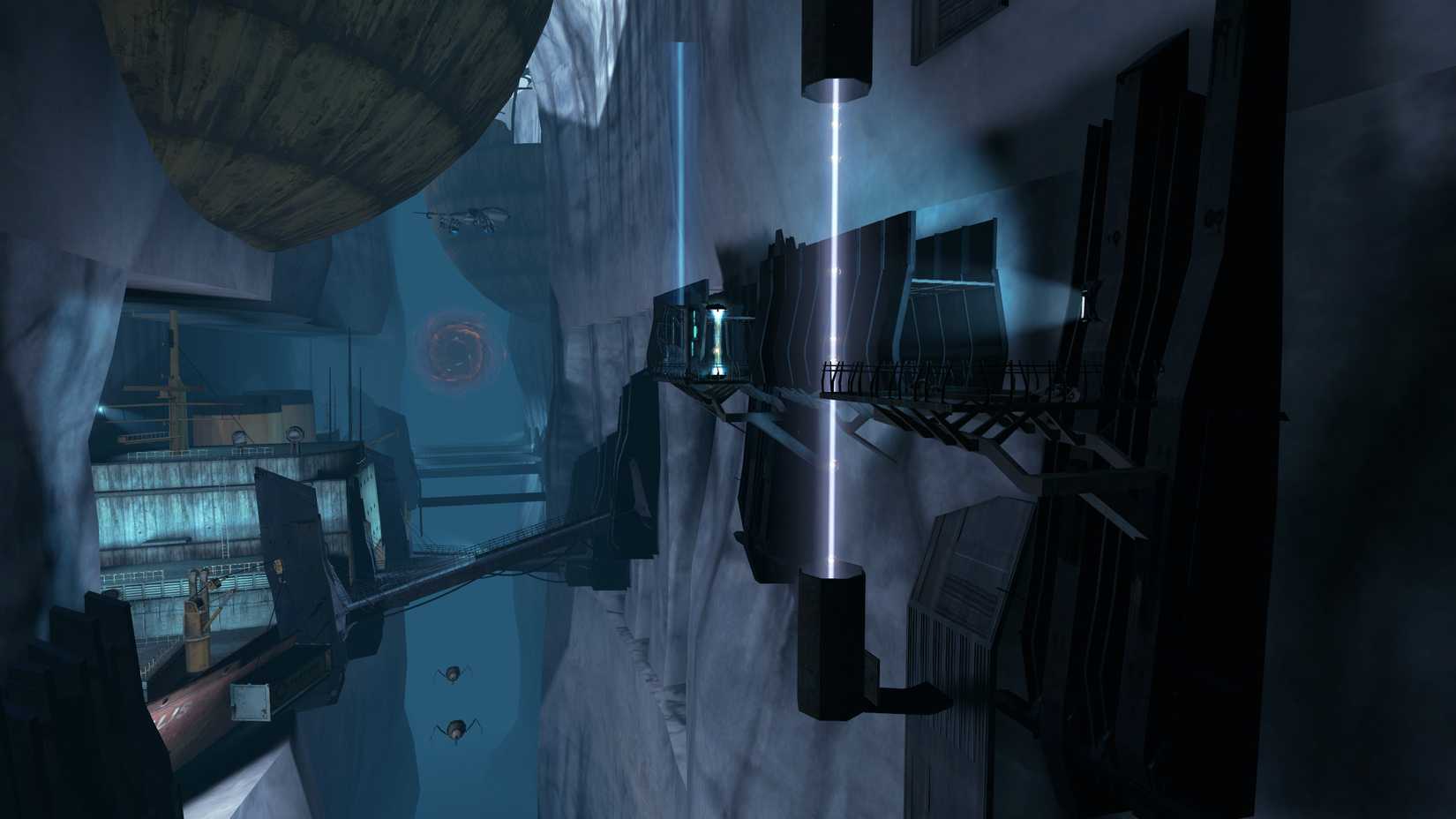 Aperture facility in Arctic Valley in Half-Life 2 mod.