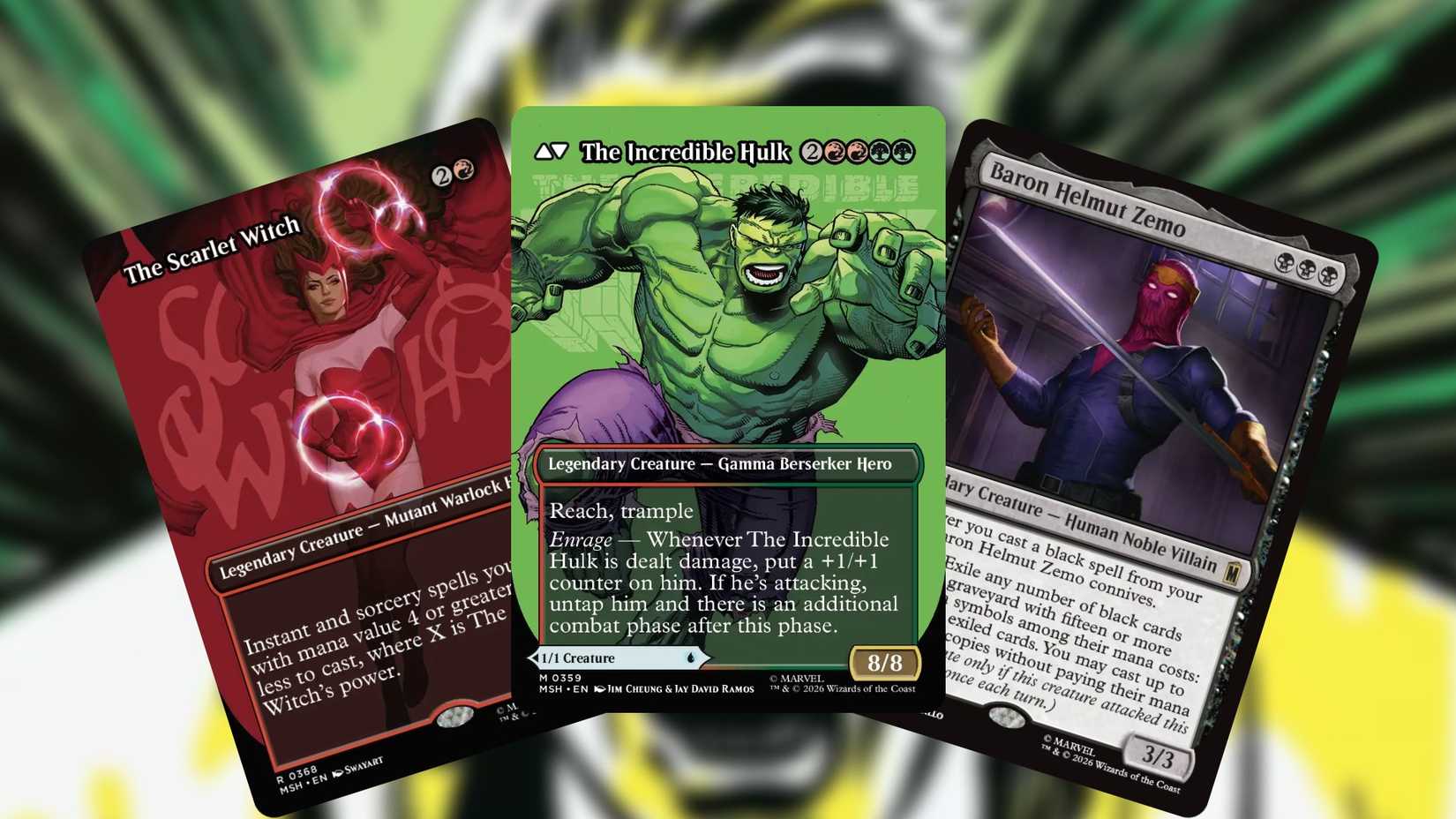 Best Marvel Super Heroes Commander cards in MTG.