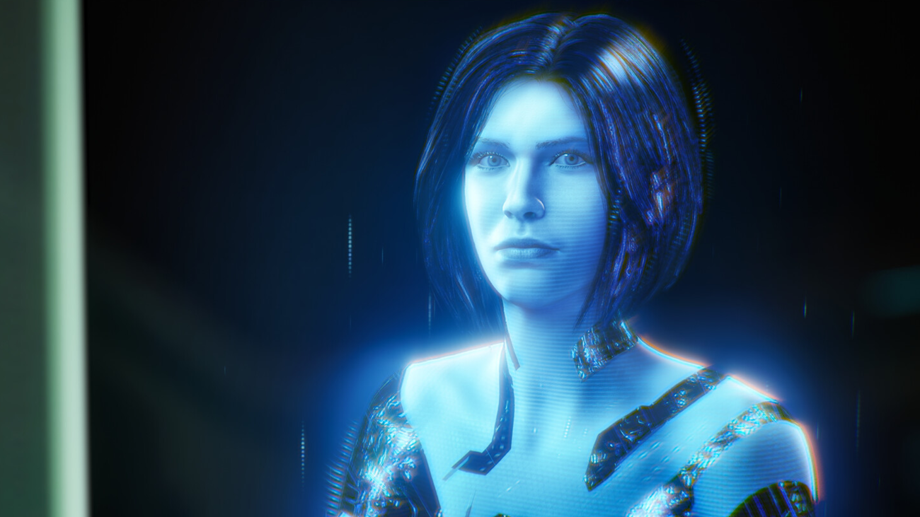 Cortana in Halo Campaign Evolved. She appears as a blue hologram.-1