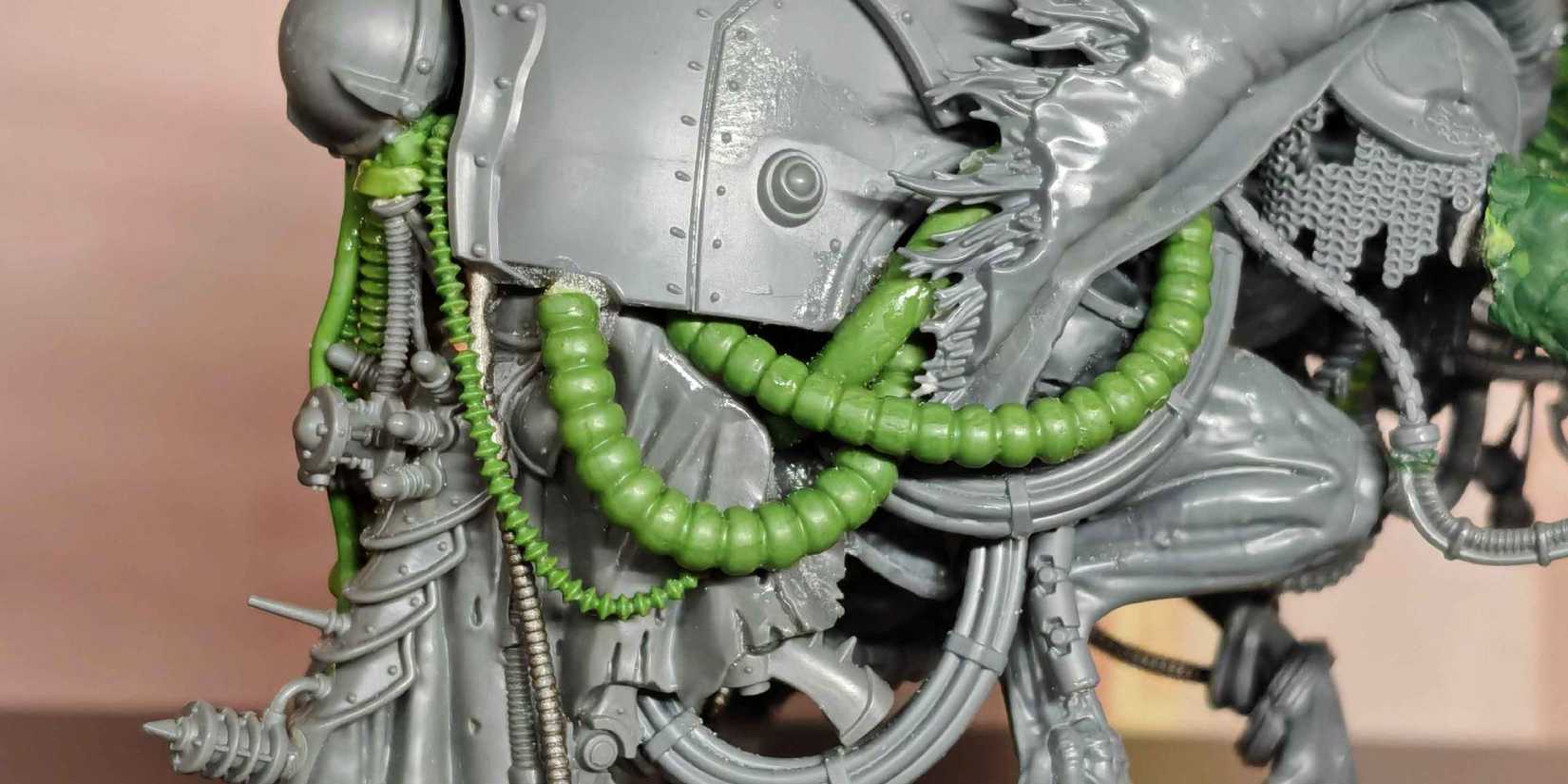Dark Mechanicus Cawl cable detailing