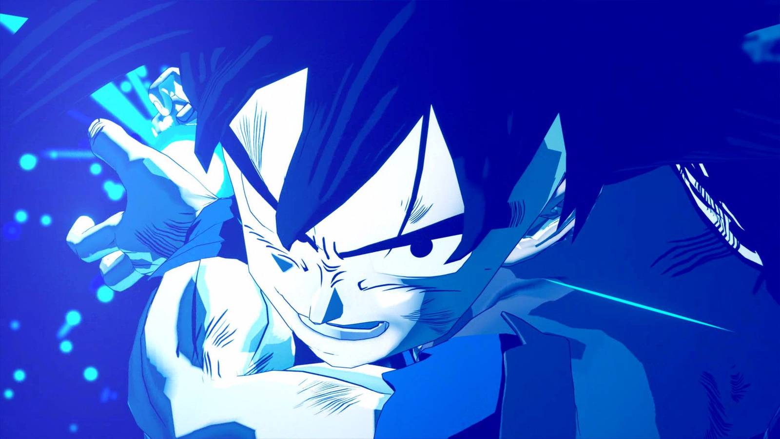 Goku firing a Kamehameha in Dragon Ball Z: Kakarot.