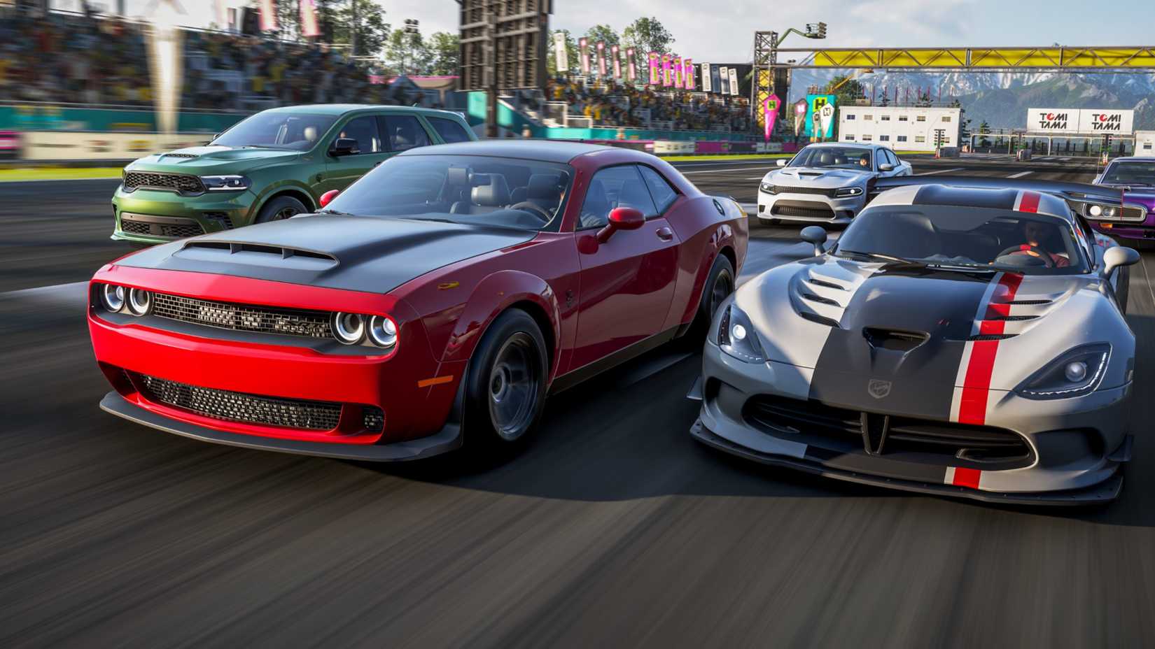 Xbox Series X|S بهترین ماه فروش خود را در سال 2026 داشته است 3 اتومبیل های Forza horizon 6 که در کنار یکدیگر مسابقه می دهند.