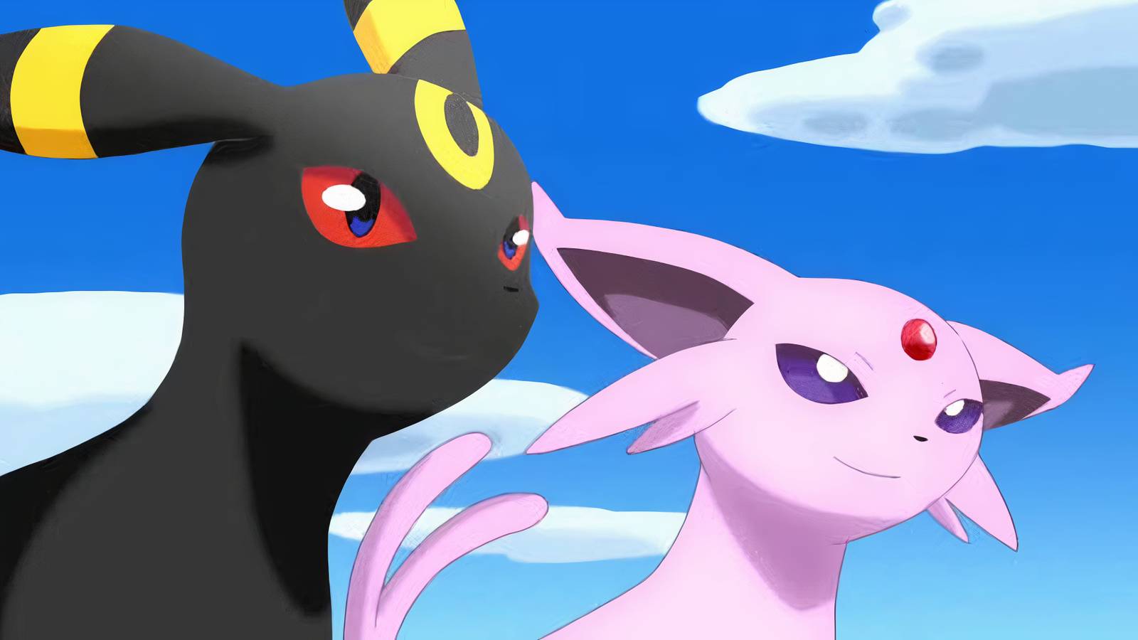 umbreon and espeon in the pokemon anime.