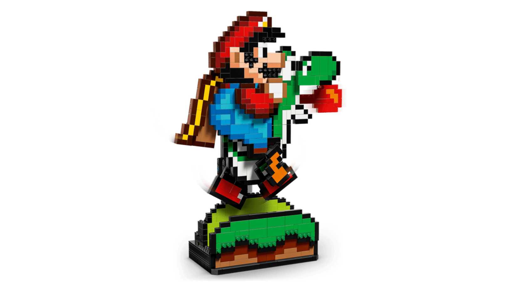 This is a Super Mario World Mario and Yoshi Lego set.