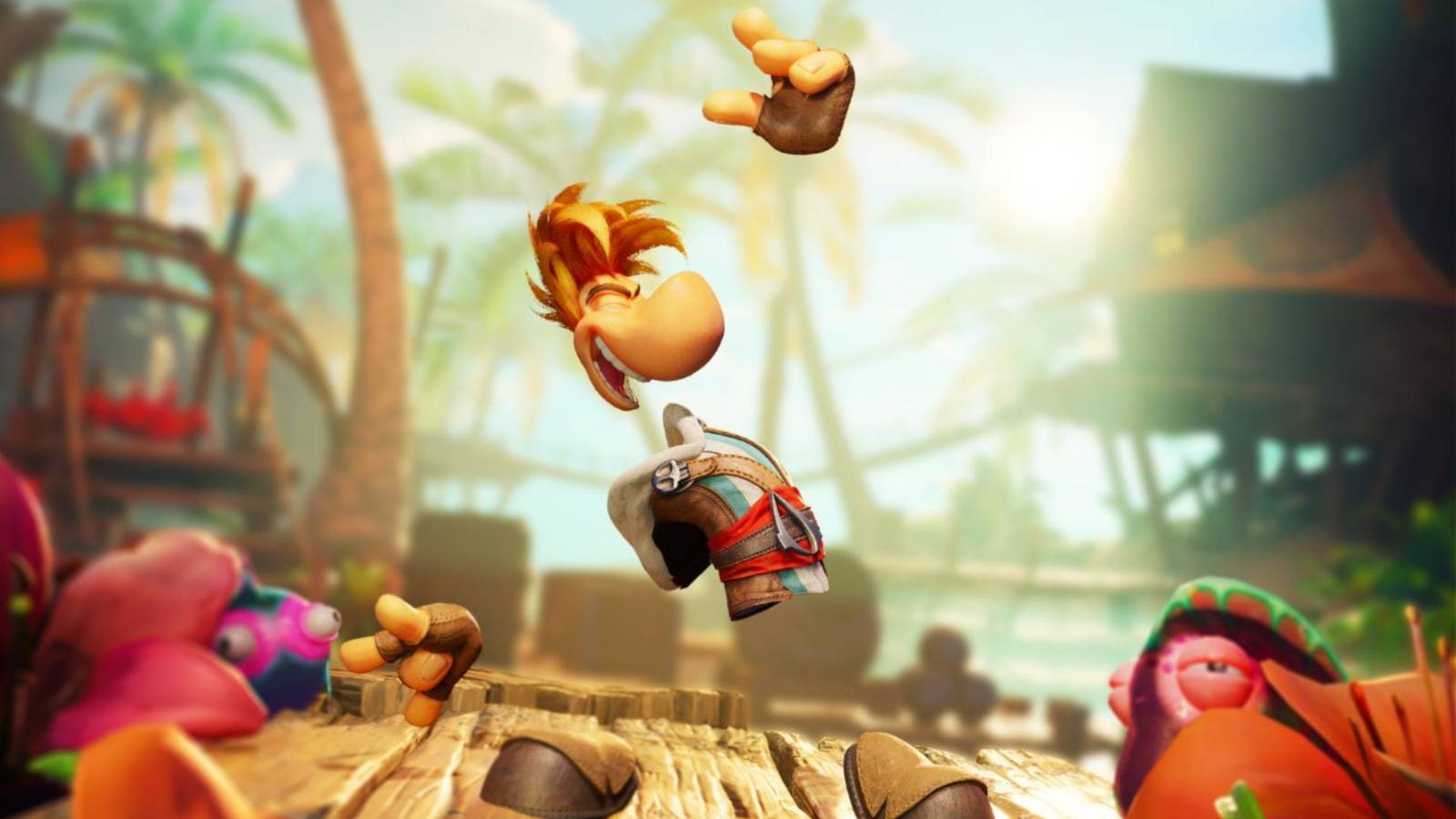 Rayman in his Black Flag costume in Rayman Legends Retold.