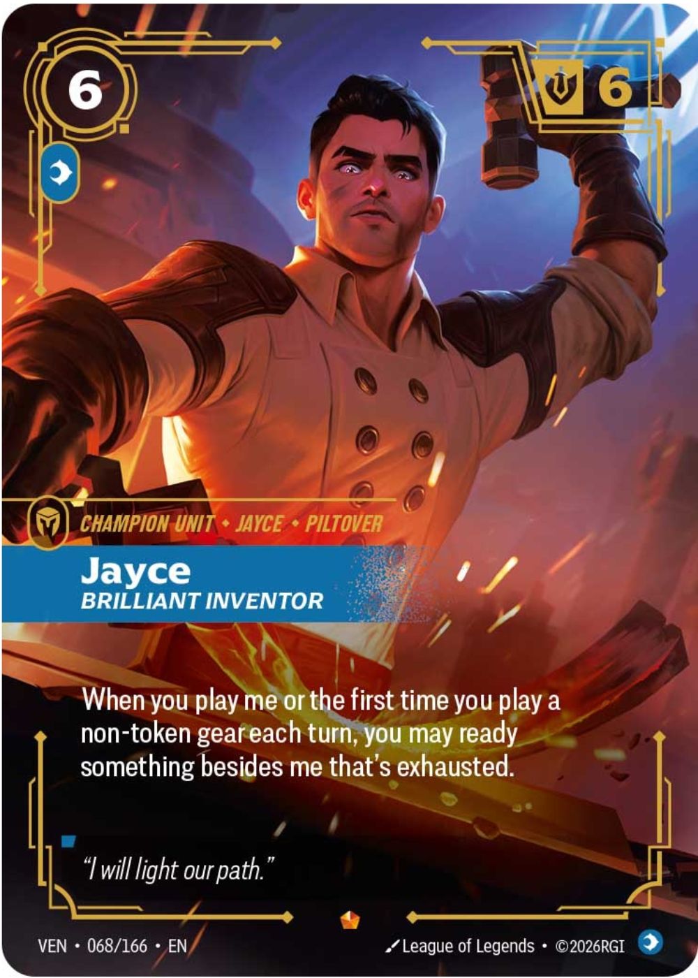 Exclusive Riftbound Vendetta Card Reveal: Jayce, Brilliant Inventor ...