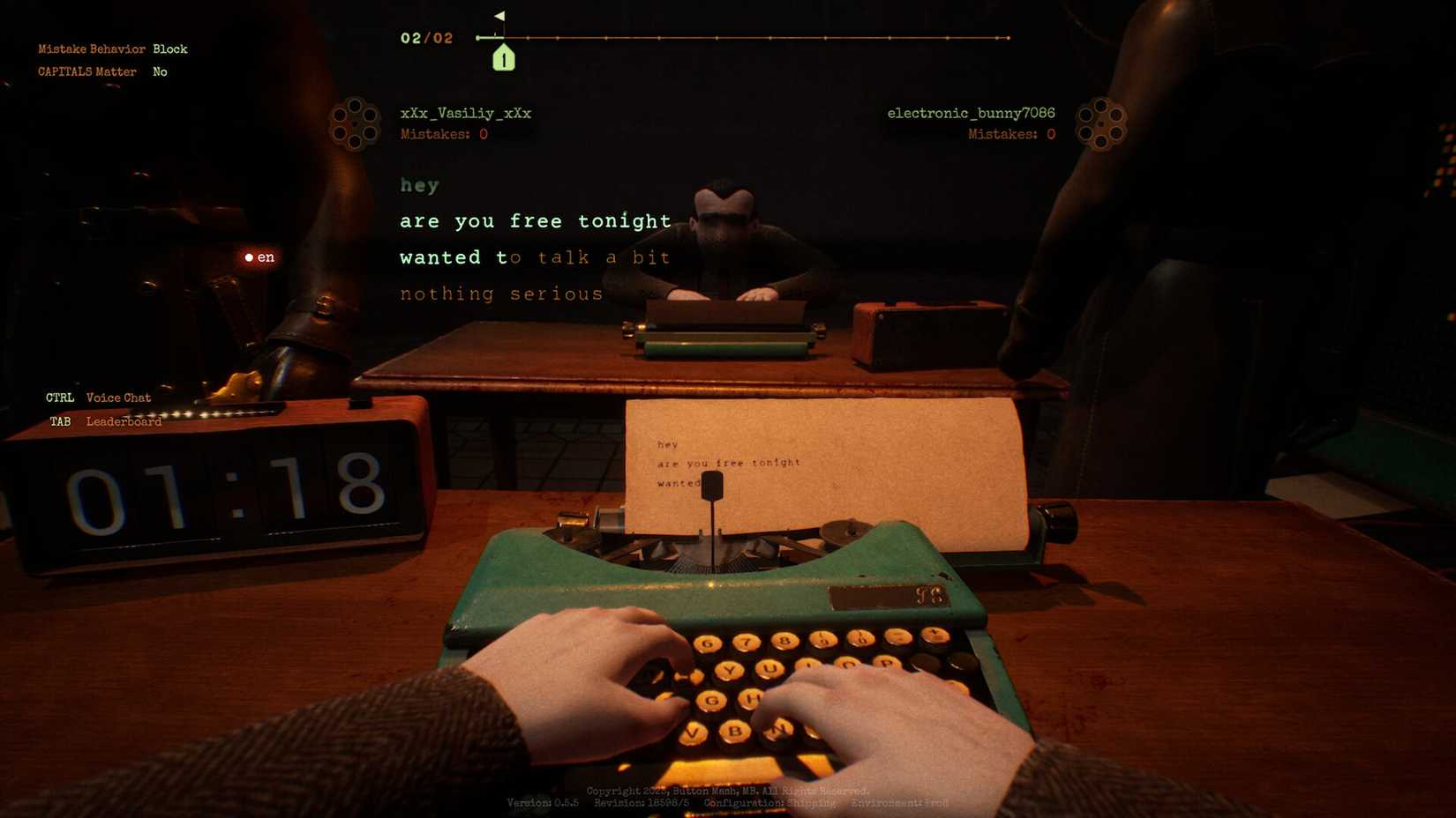 Players enter sentences into Final Sentence. 