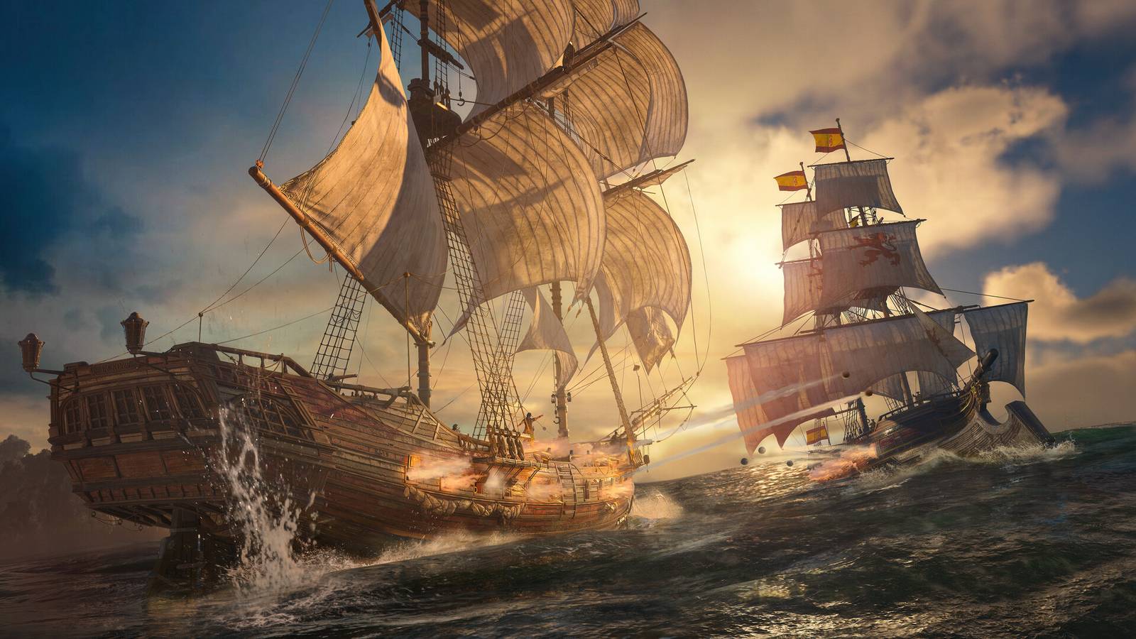 Naval combat in Black Flag Resynced. 