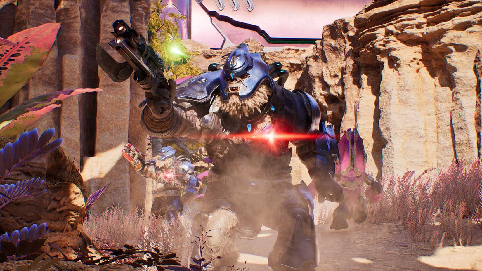چند سطح در Halo: Campaign Evolved وجود دارد؟ 6 در Halo: Campaign Evolved، یک خشن آماده میشود تا اسلحهاش را به سمت Master Chief شلیک کند.