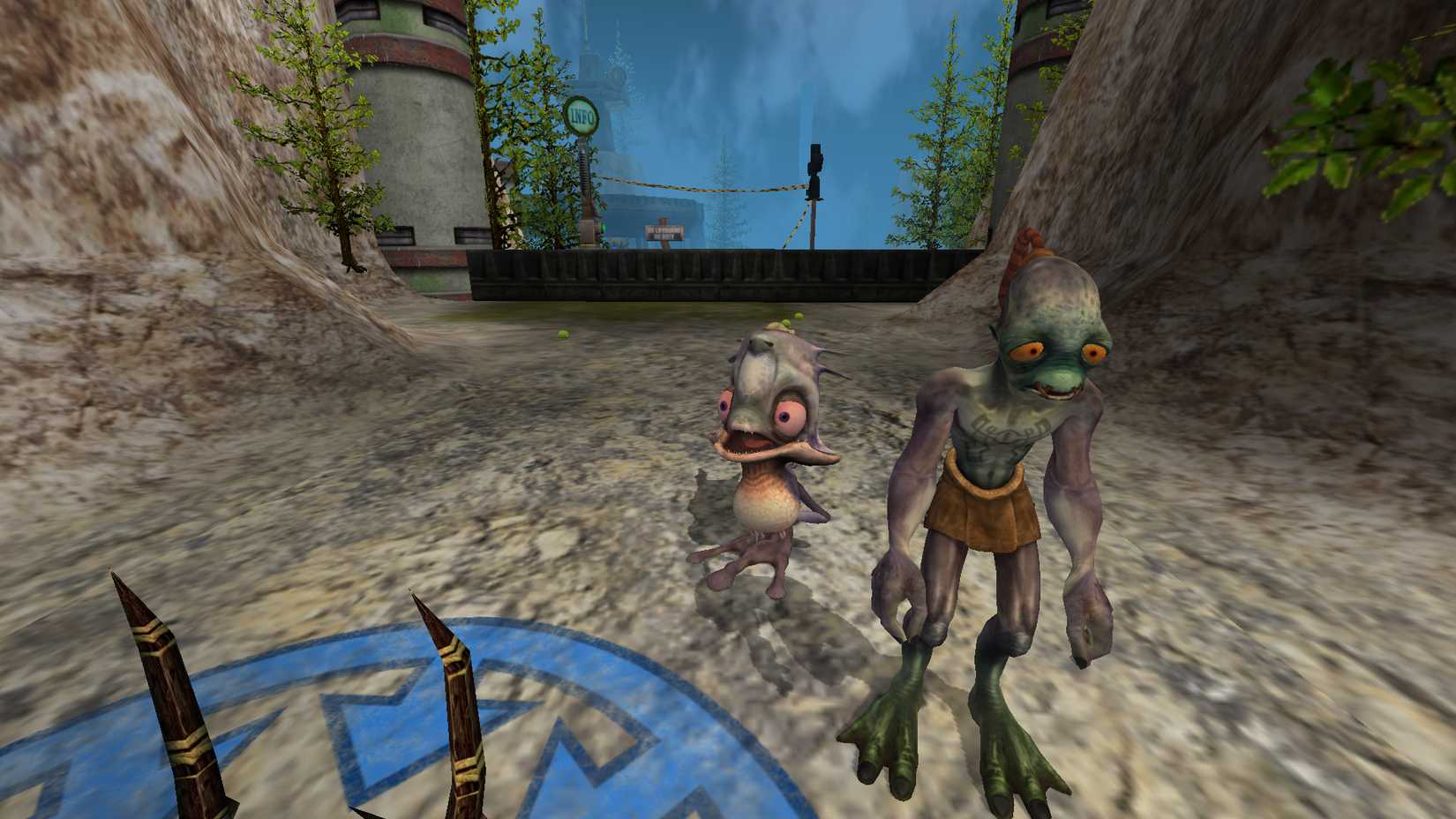 Munch and Abe in Oddworld: Munch's Oddysee. 