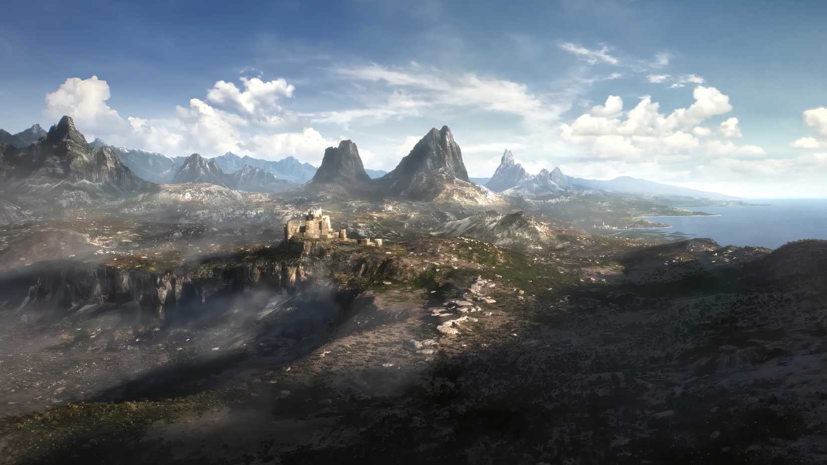 STOCK The Elder Scrolls 6 mountain range, from the 2018 teaser.