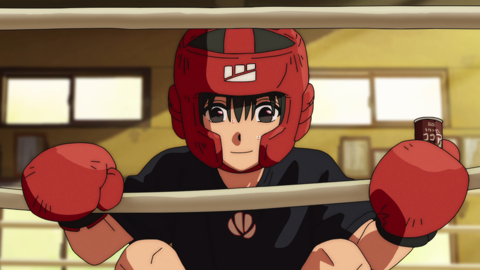 Mari Otsu in her boxing gear in Goodbye, Lara. 