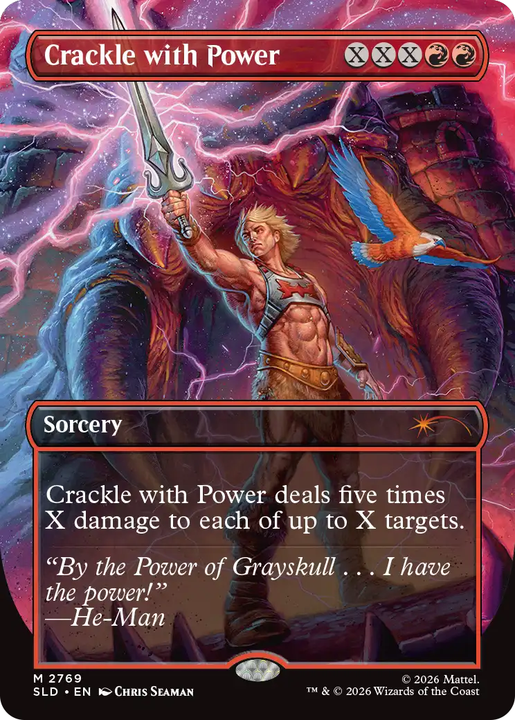 An image of Crack with Power He-Man MTG card.