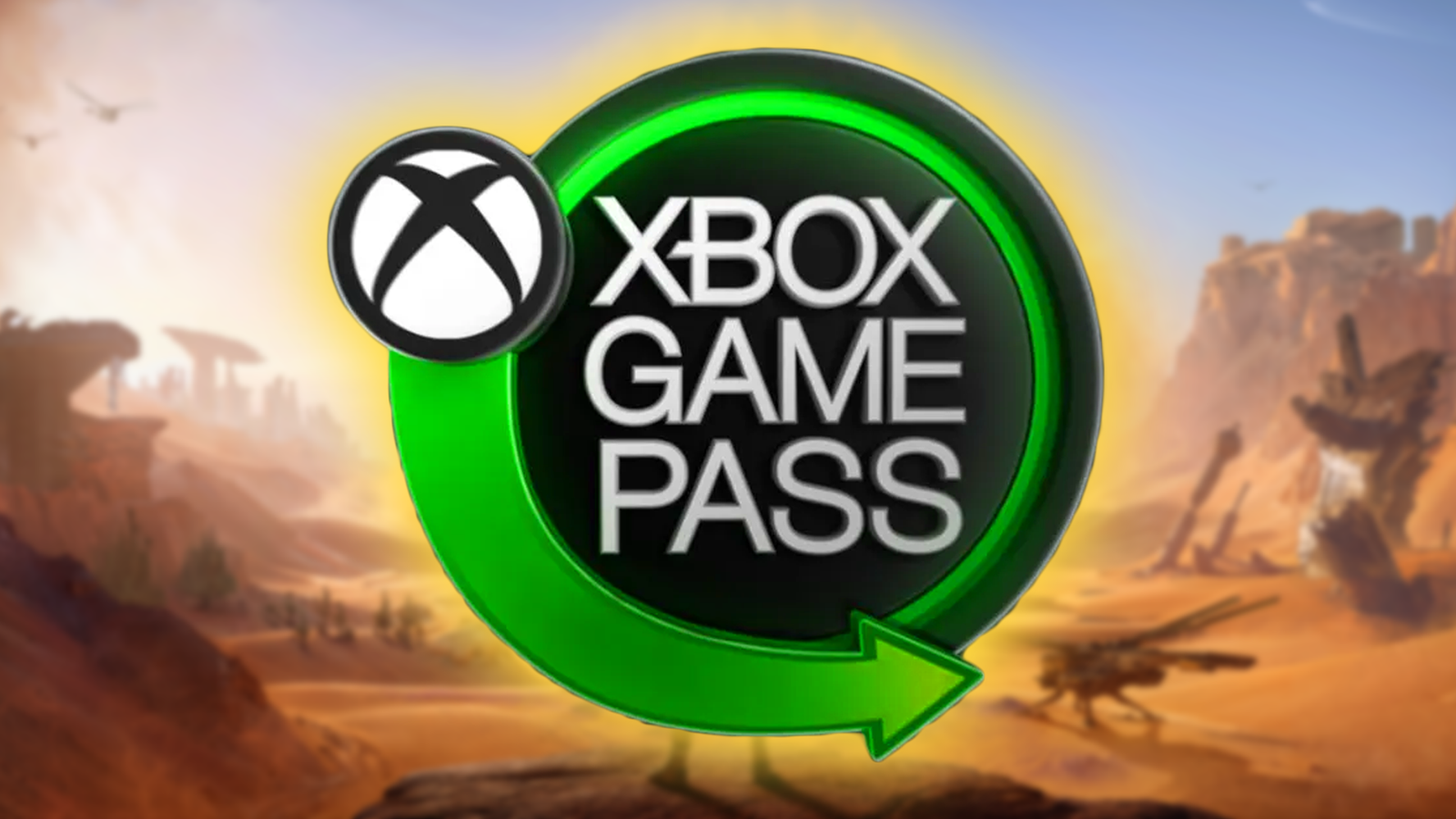 Game Pass logo with Dune Awakening in fornt