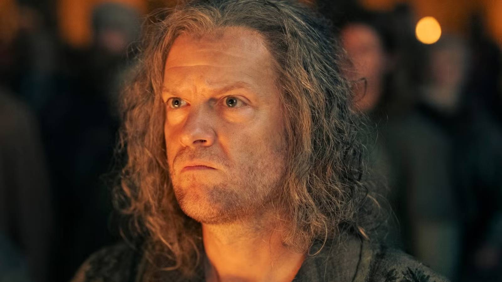 Ulf the White from House of the Dragon looking annoyed.