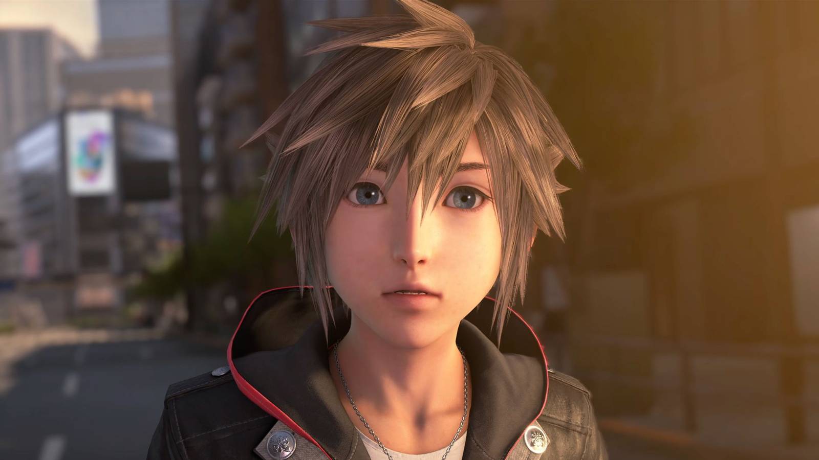 A closeup of Sora in Quadratum in Kingdom Hearts 4.