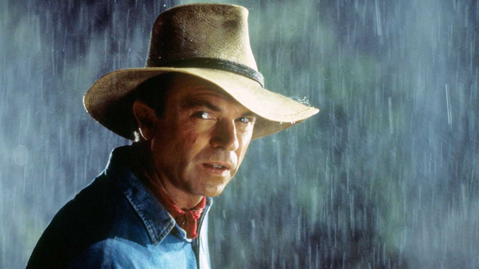 sam neill in jurassic park.
