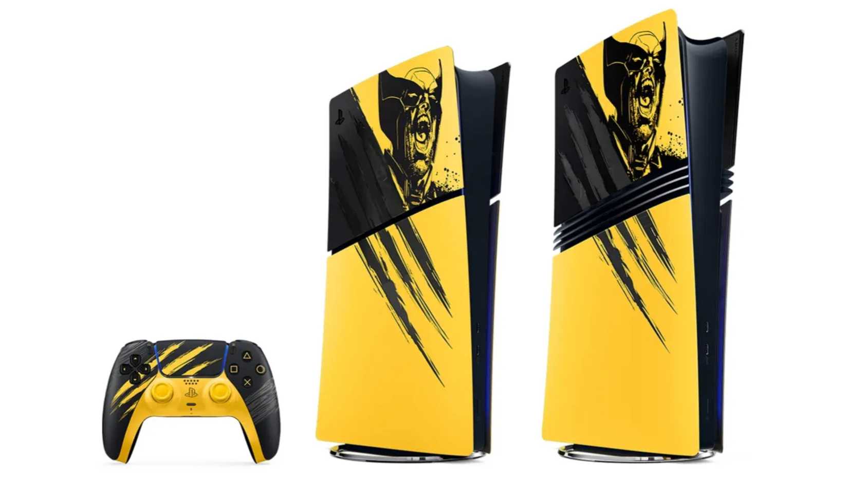 wolverine dualsense, ps5, and ps5 pro.