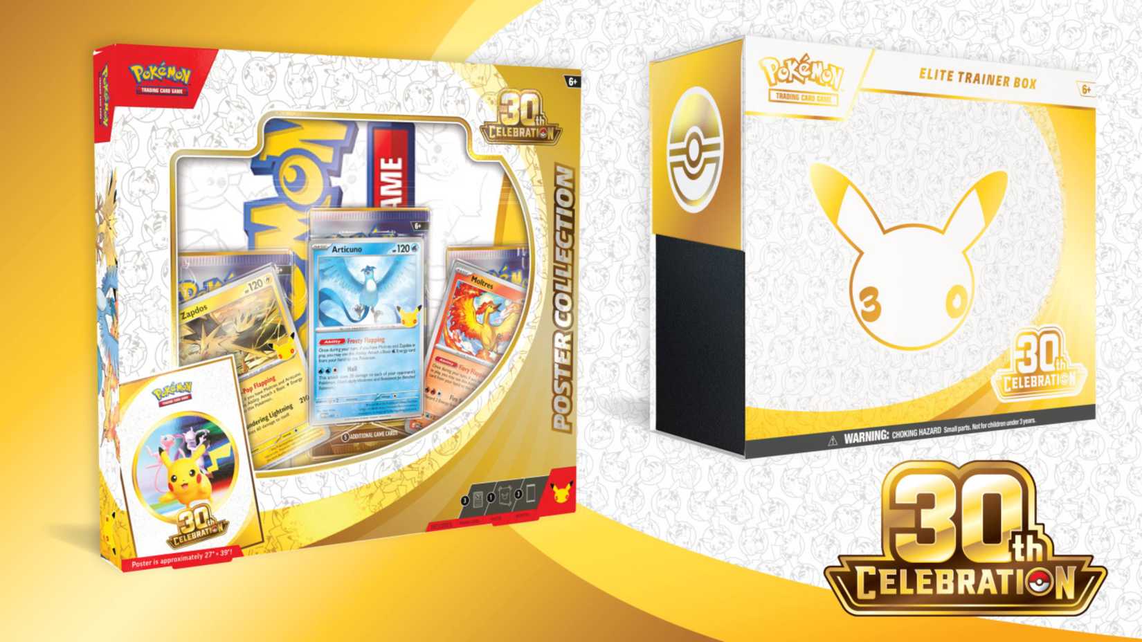 pokemon 30th celebration tcg products.