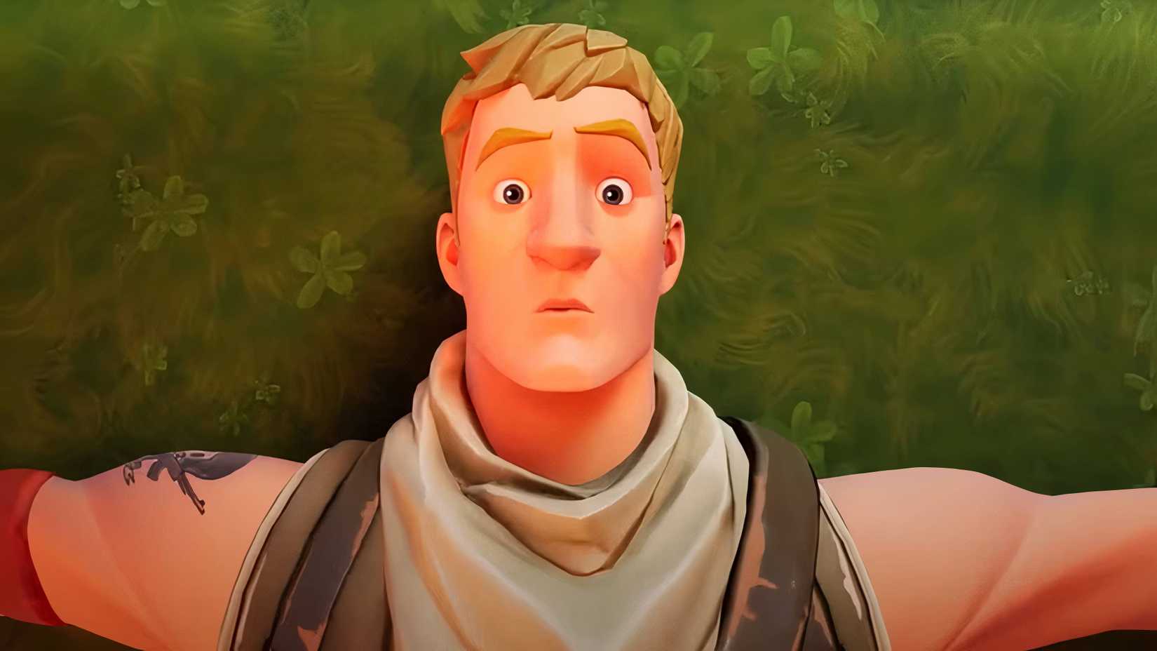 jonesy lying on his back in fortnite.