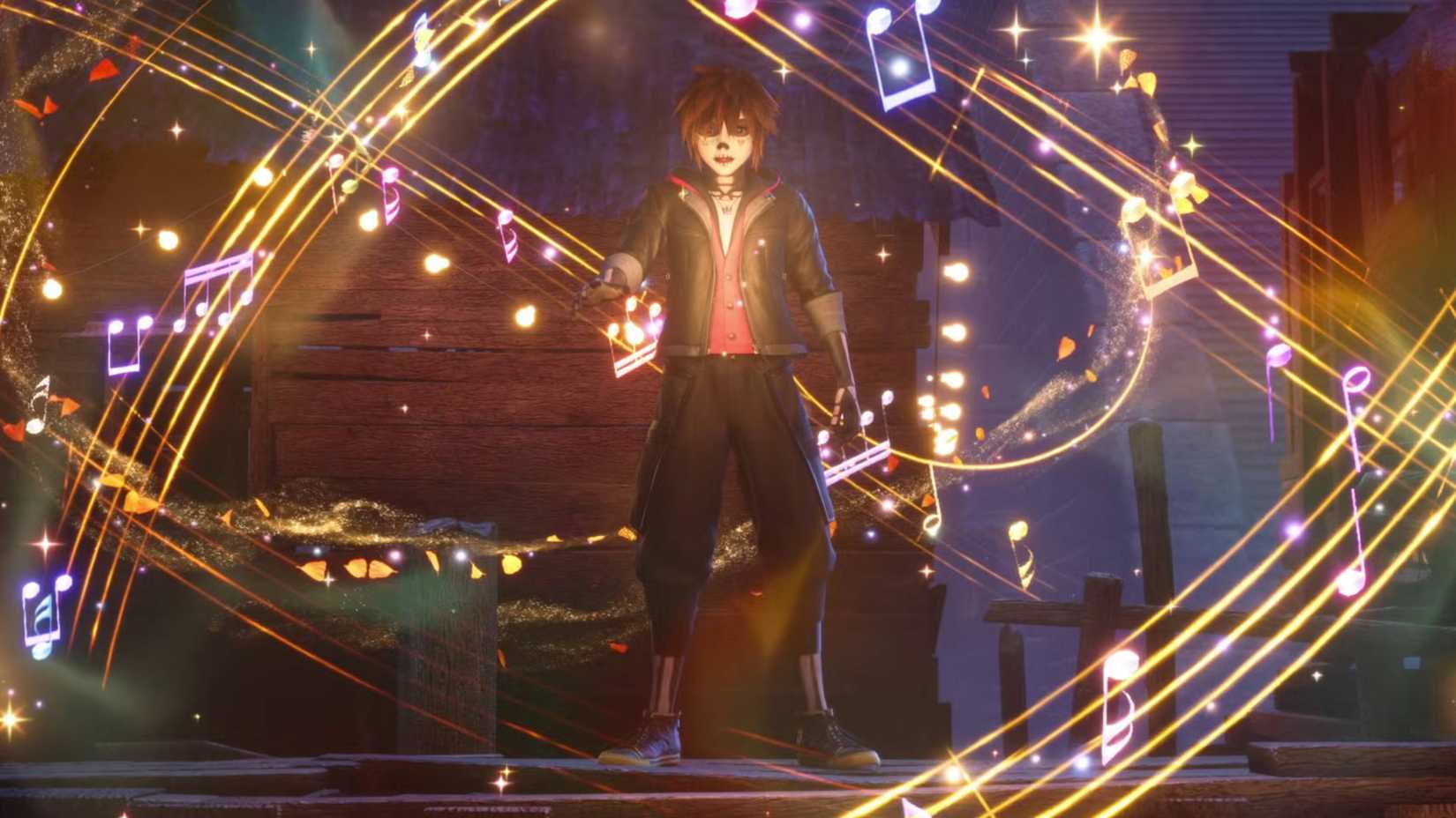 sora surrounded by music in kingdom hearts 4.