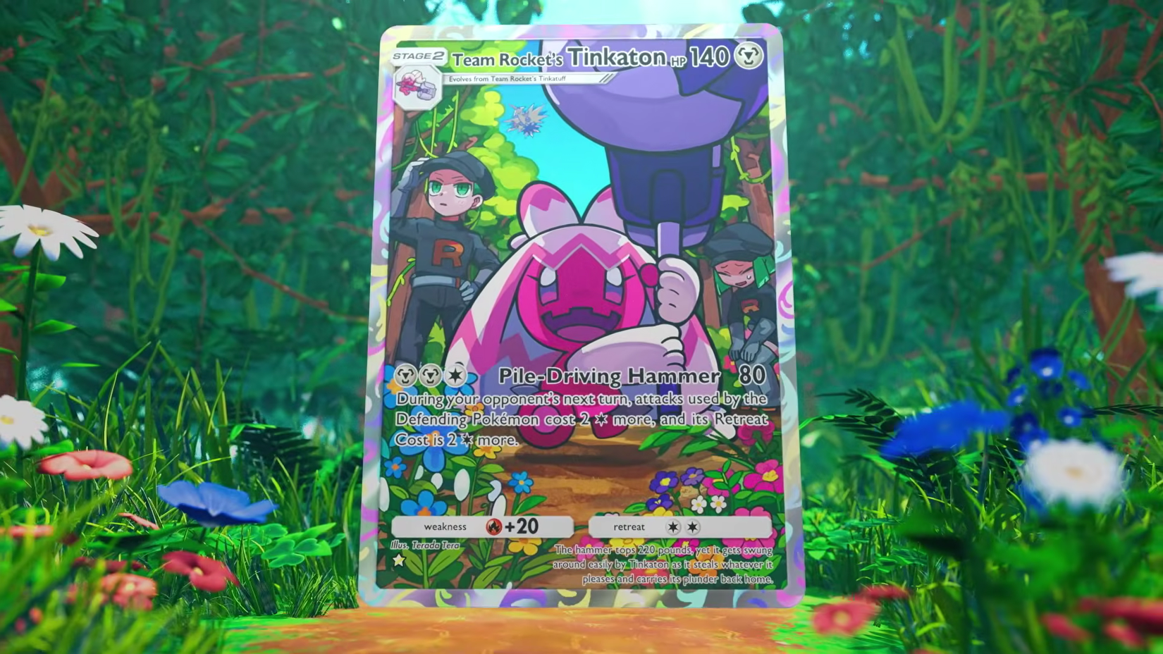 تیمی هونەری فول ڕۆکێت's tinkaton لە گیرفانی پۆبجی tcg.