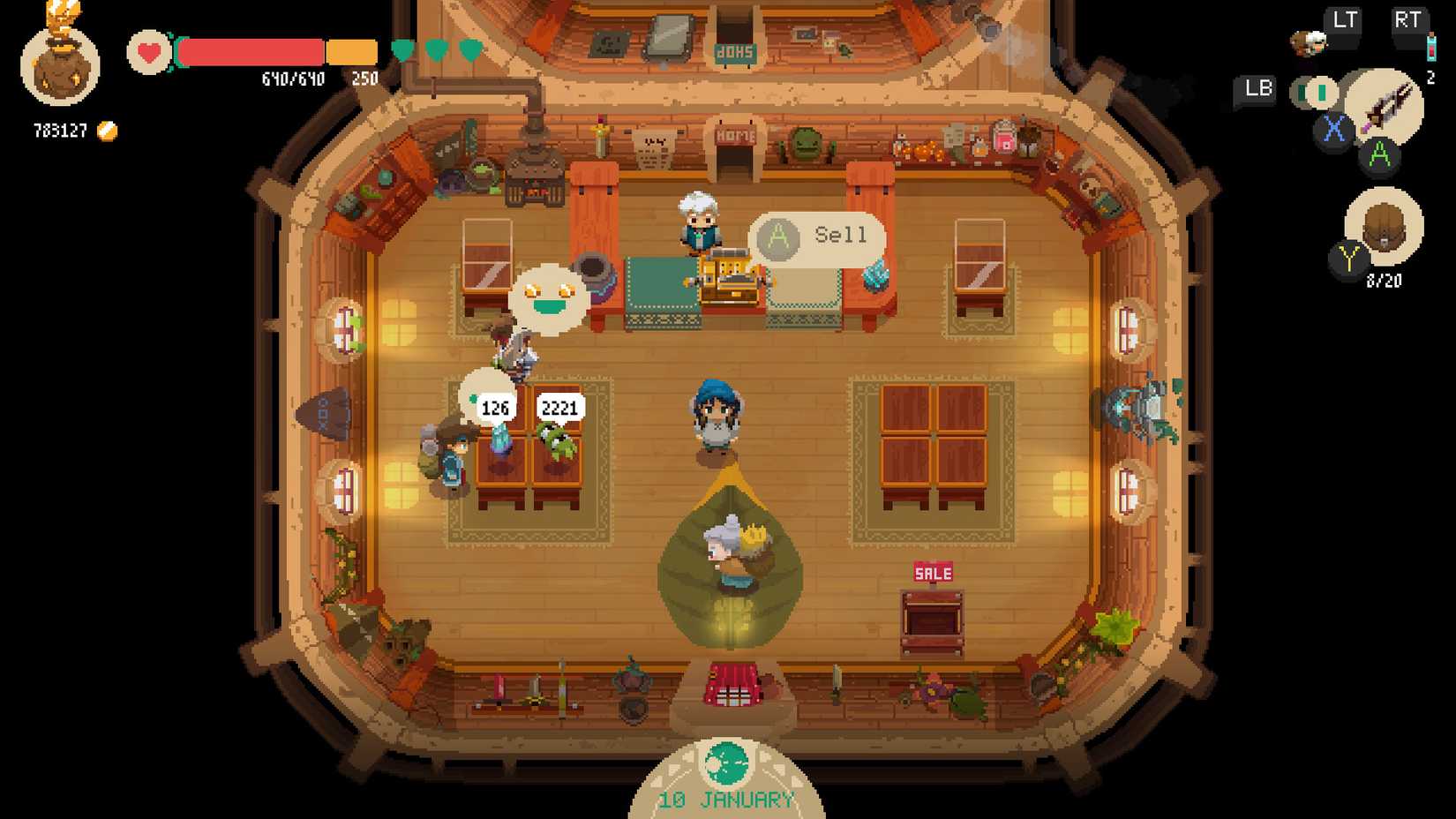 Moonlighter shopkeeping gameplay