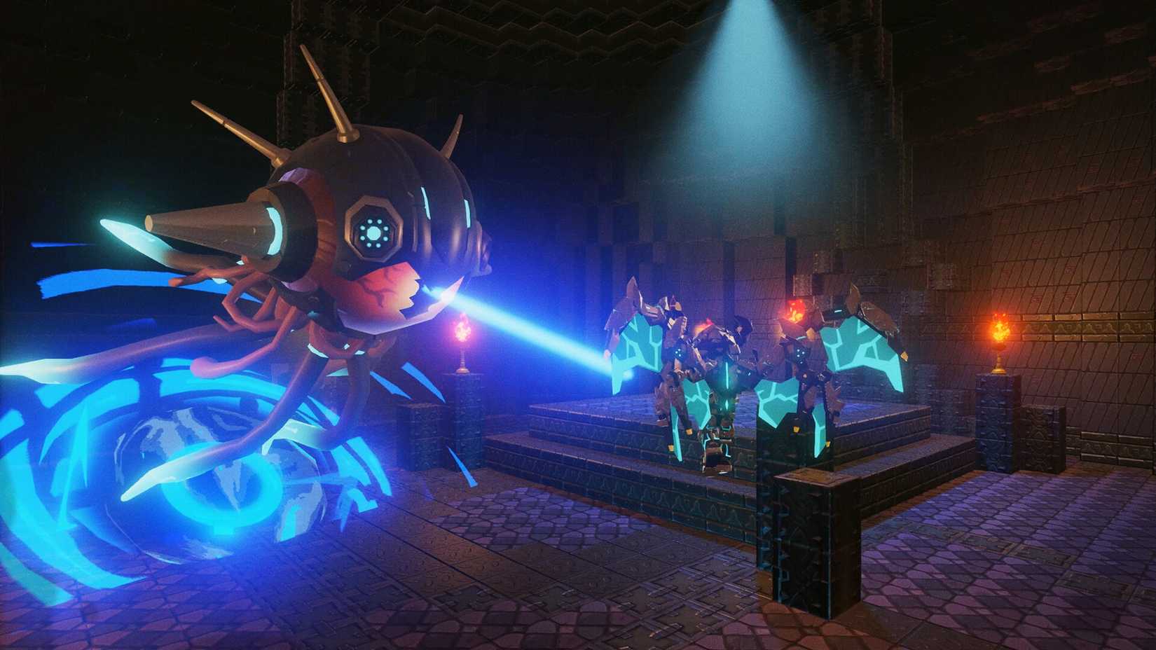 machine firing a laser in pixark.