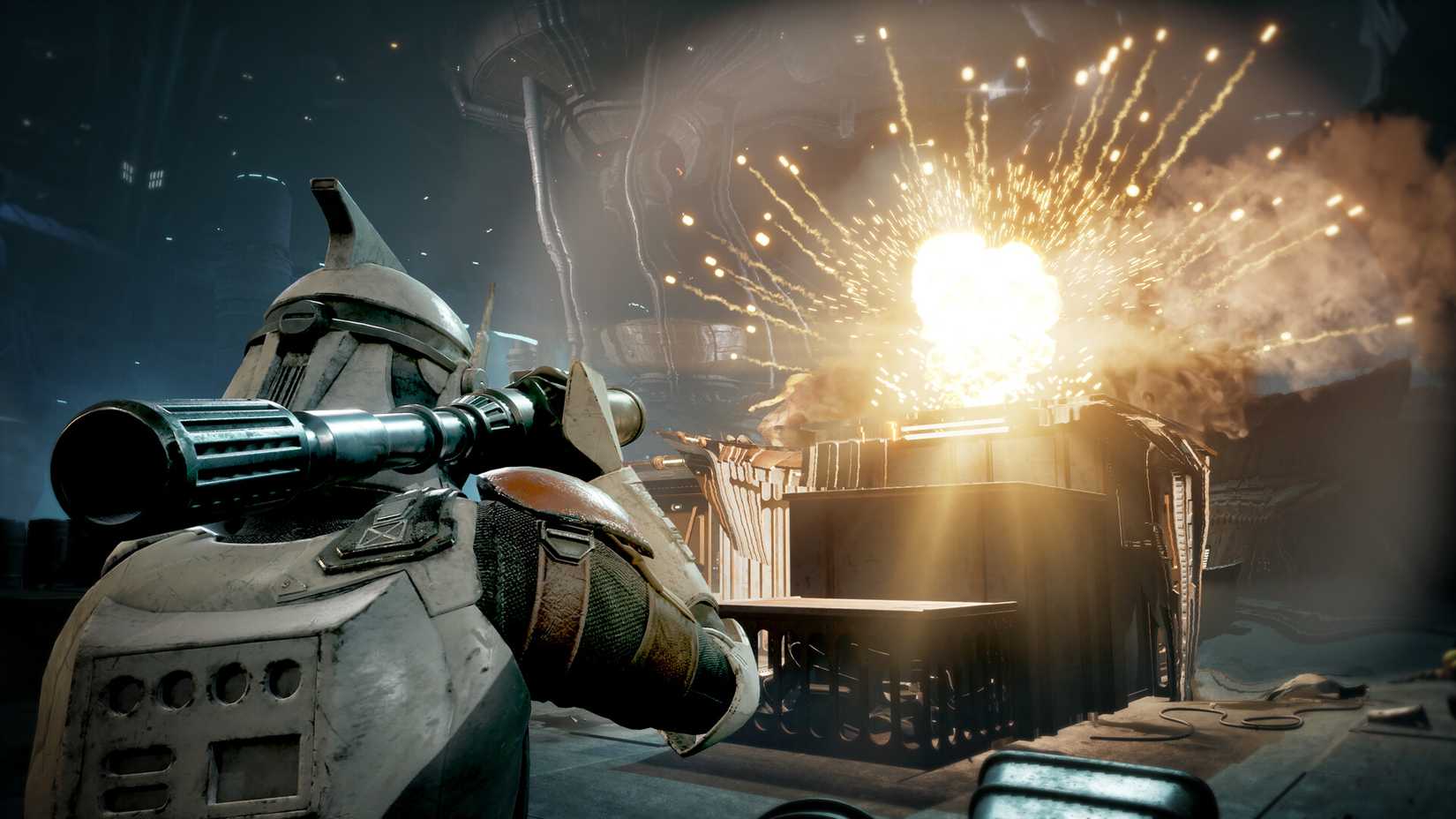 Clone shooting a rocket in Zero Company