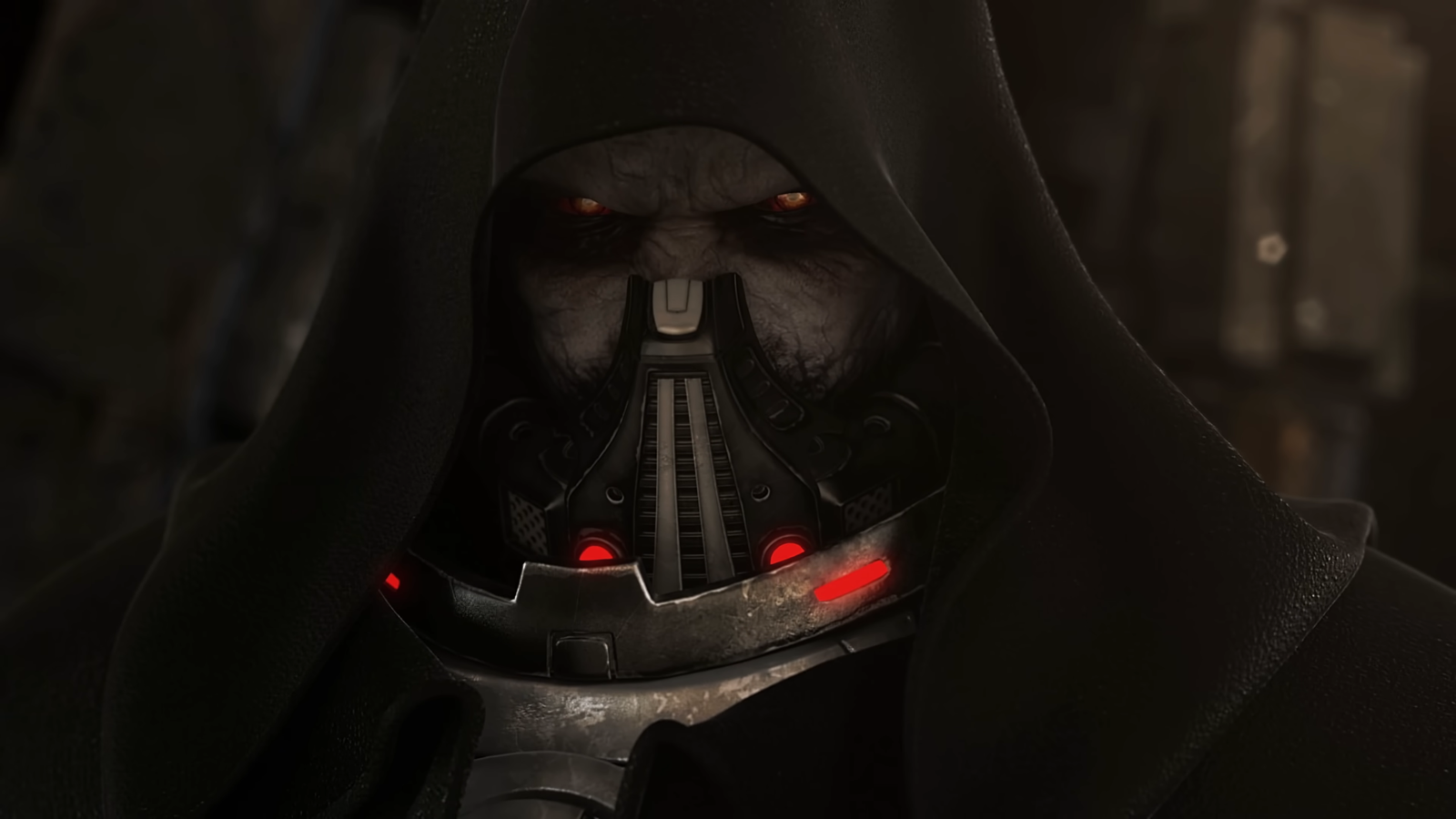 Star Wars The Old Republic Darth Malgus closeup from official trailer