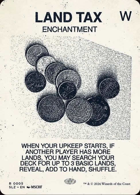 Zeta Set Base MTG Land Tax.