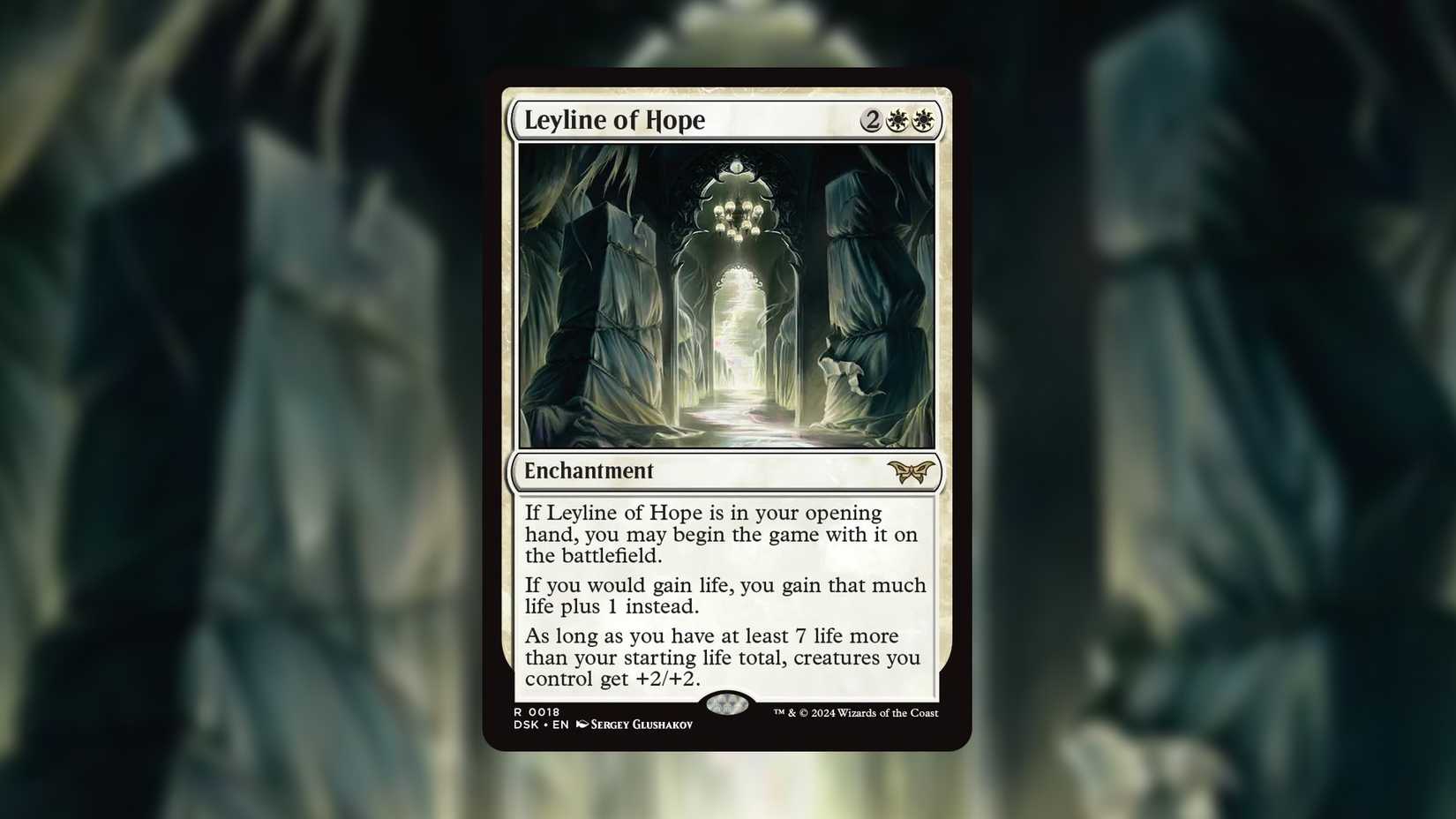 A copy of Leyline of Hope MTG card.