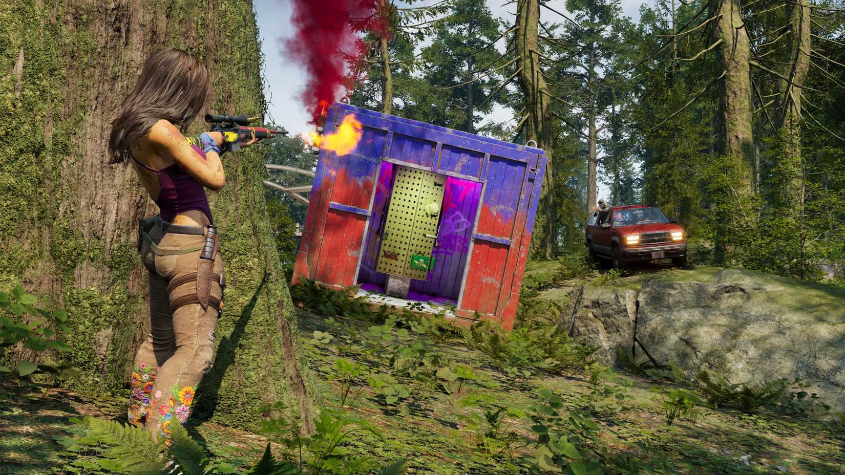 A player beside a crate in PUBG Ded Net.