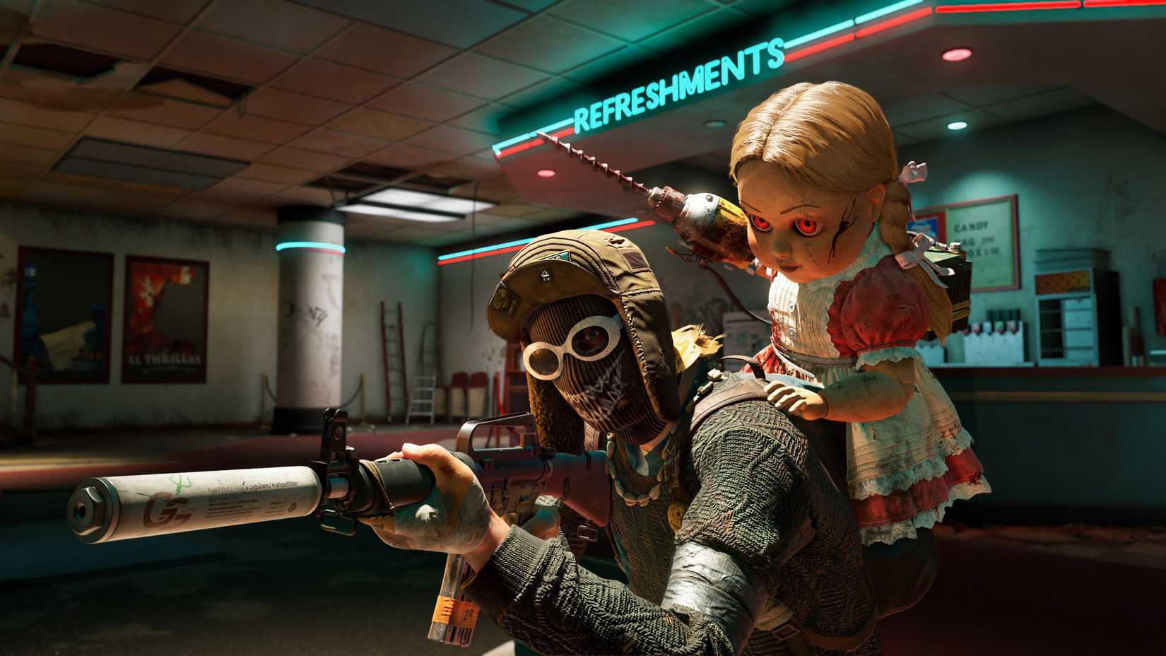 A player with a doll in PUBG Ded.Net.