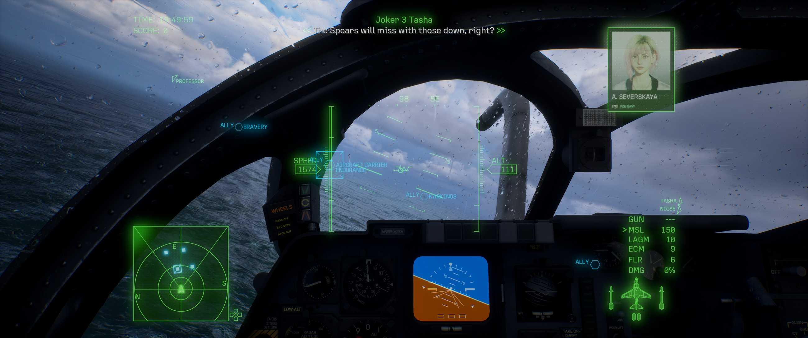 Ace Combat 8 cockpit view