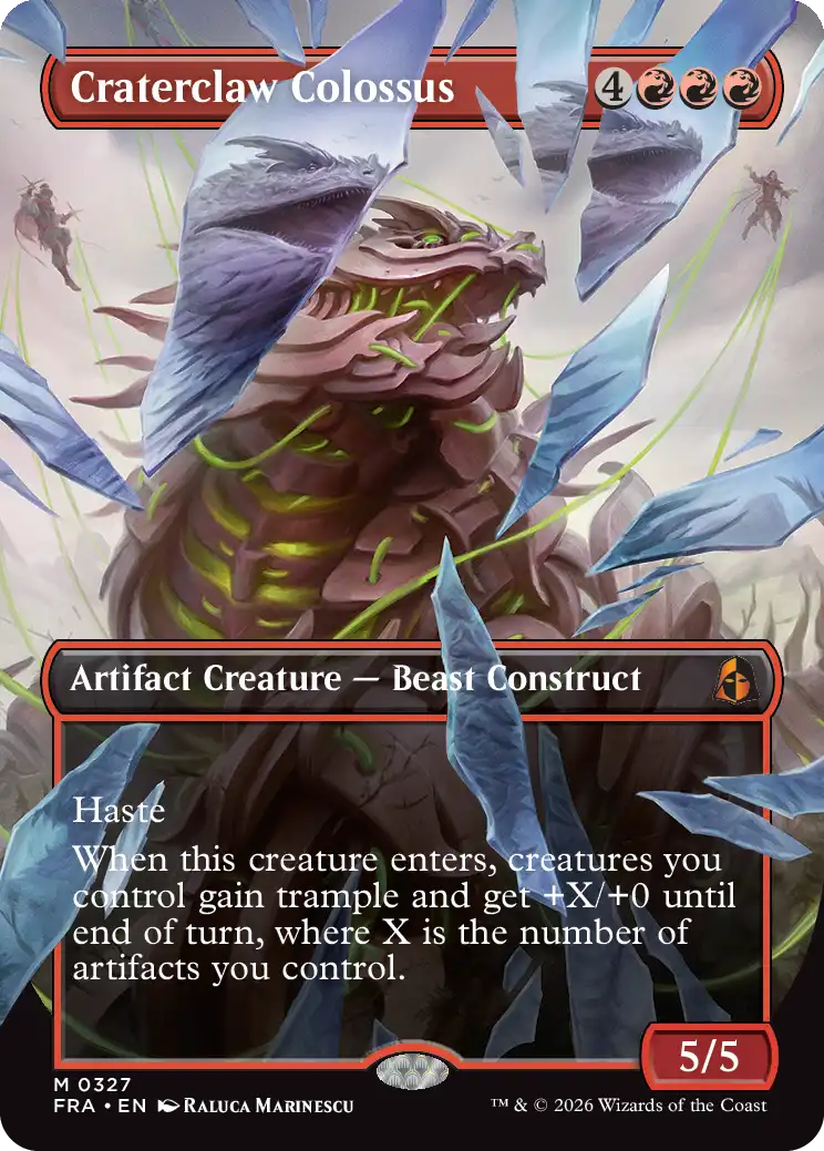 Craterclaw Colossus from MTG Reality Fracture.