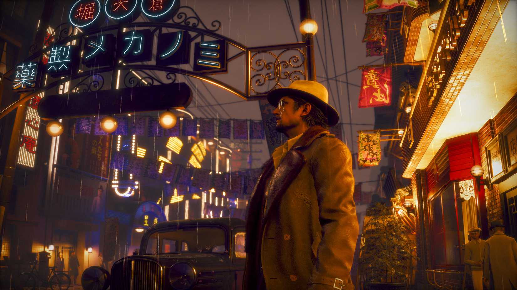 Daito stood in the street in Stranger Than Heaven.