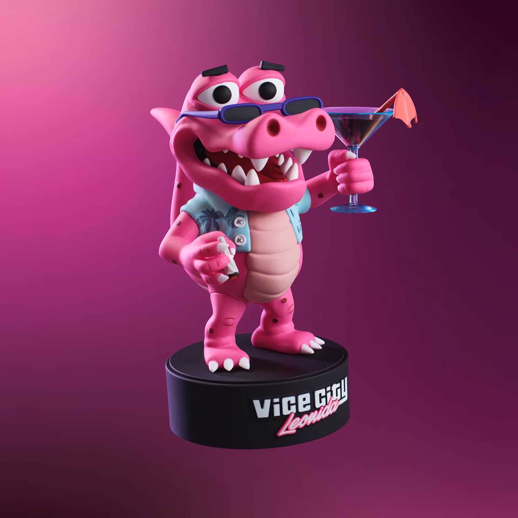 A figure of Macca the Gator in the Grand Theft Auto 6 collector's edition.