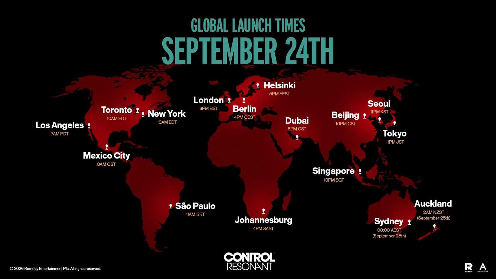 Control Resonant global launch times