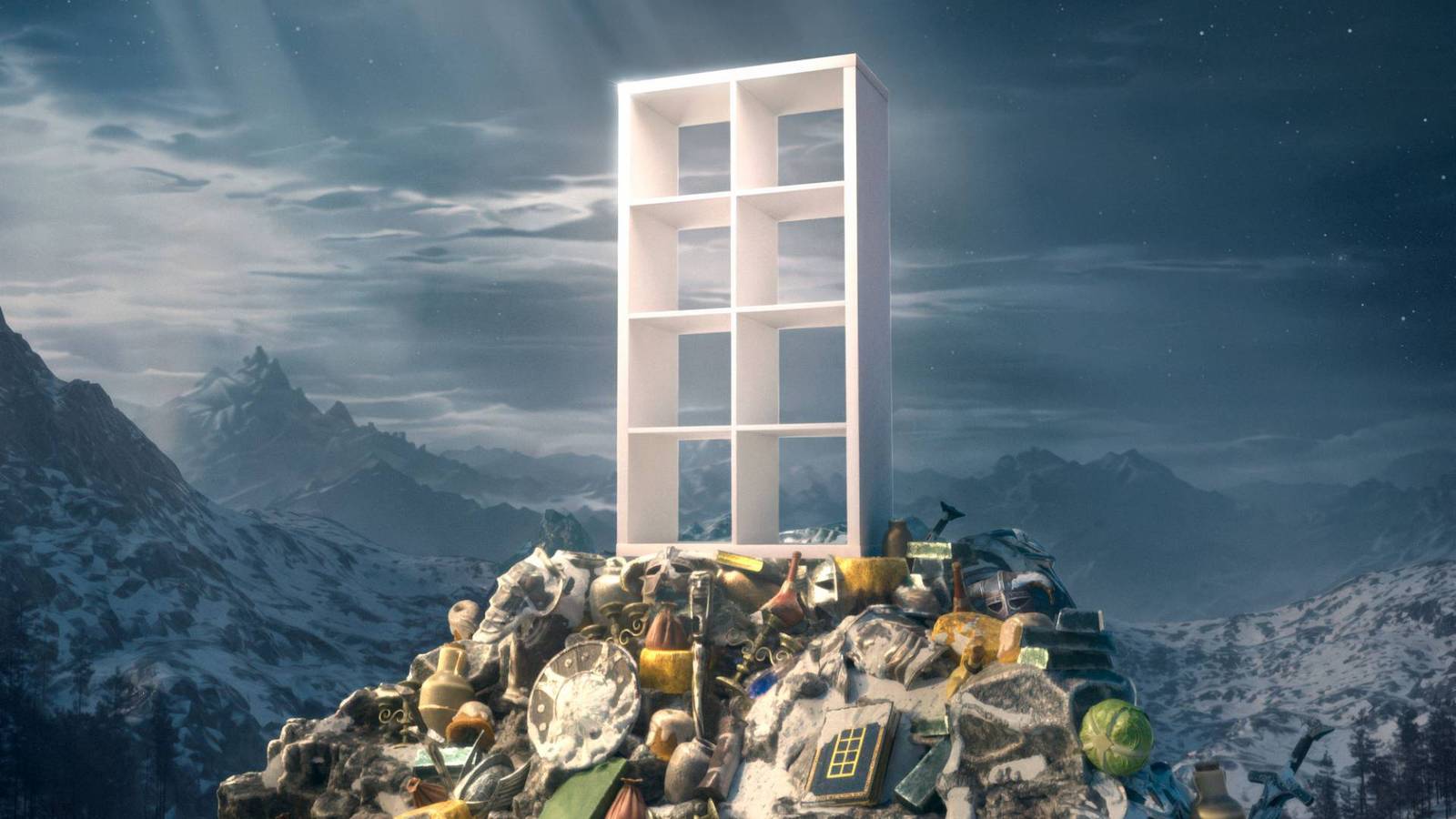 Skyrim Ikea Crossover Adds A Matt Berry Bookshelf, Meatball Helmet, And More