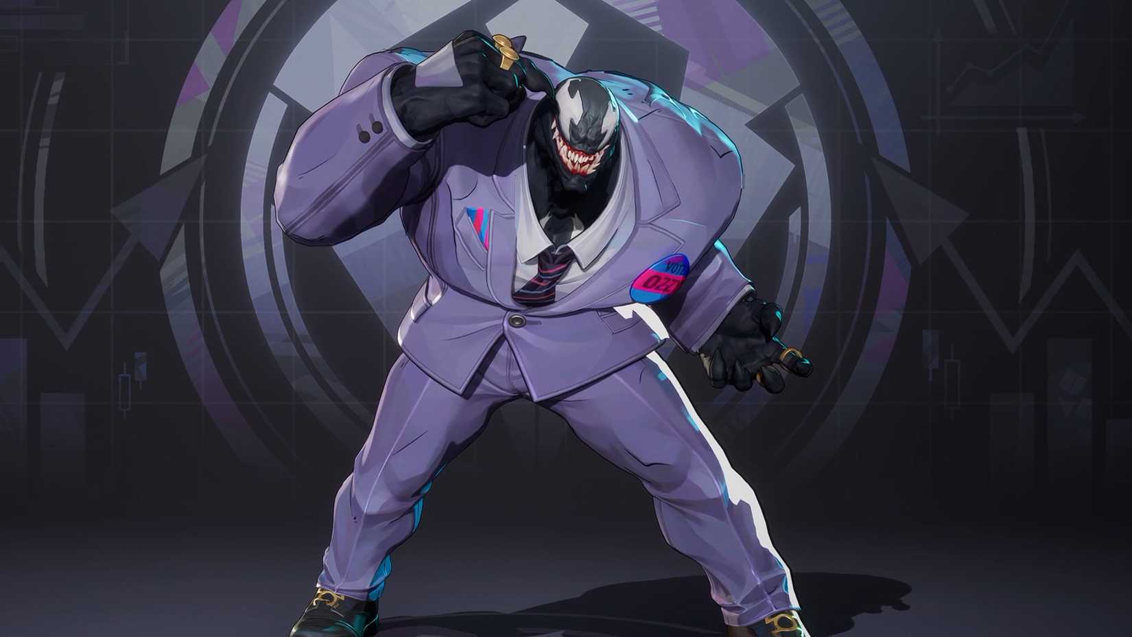 Marvel Rivals President Ozzy Venom Skin.