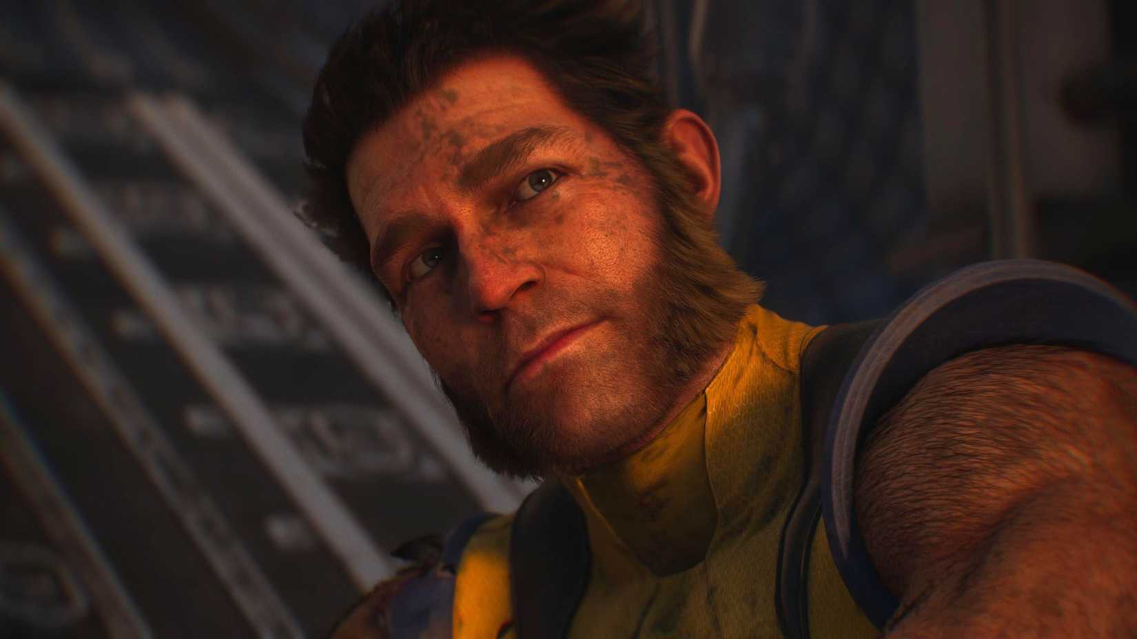 Logan smiling in Marvel's Wolverine.