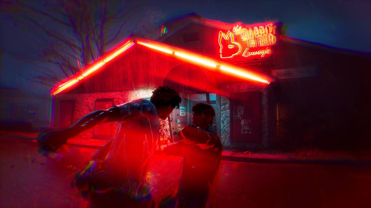 Michael grabbing a civilian in Halloween.