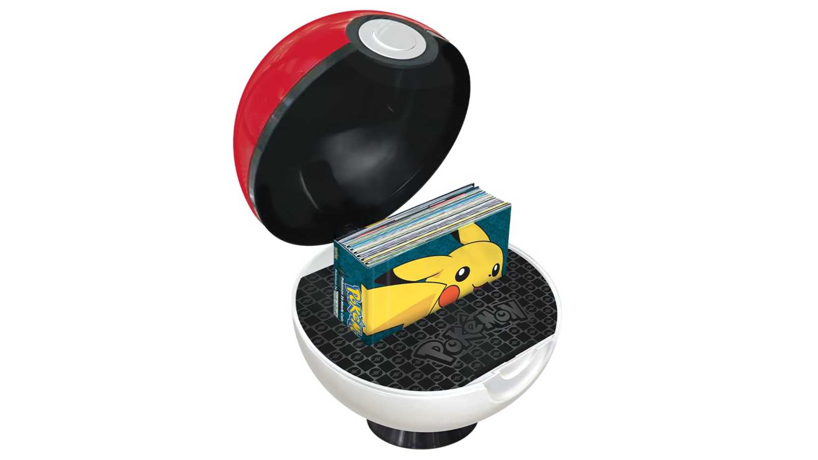 pokemon movies inside a poke ball collector case.