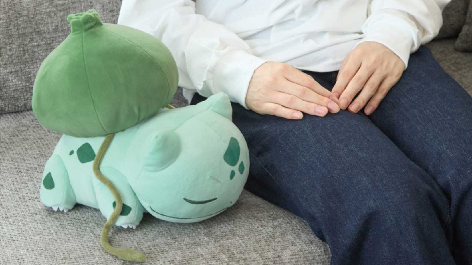 pokemon sleep sleeping bulbasaur plush.