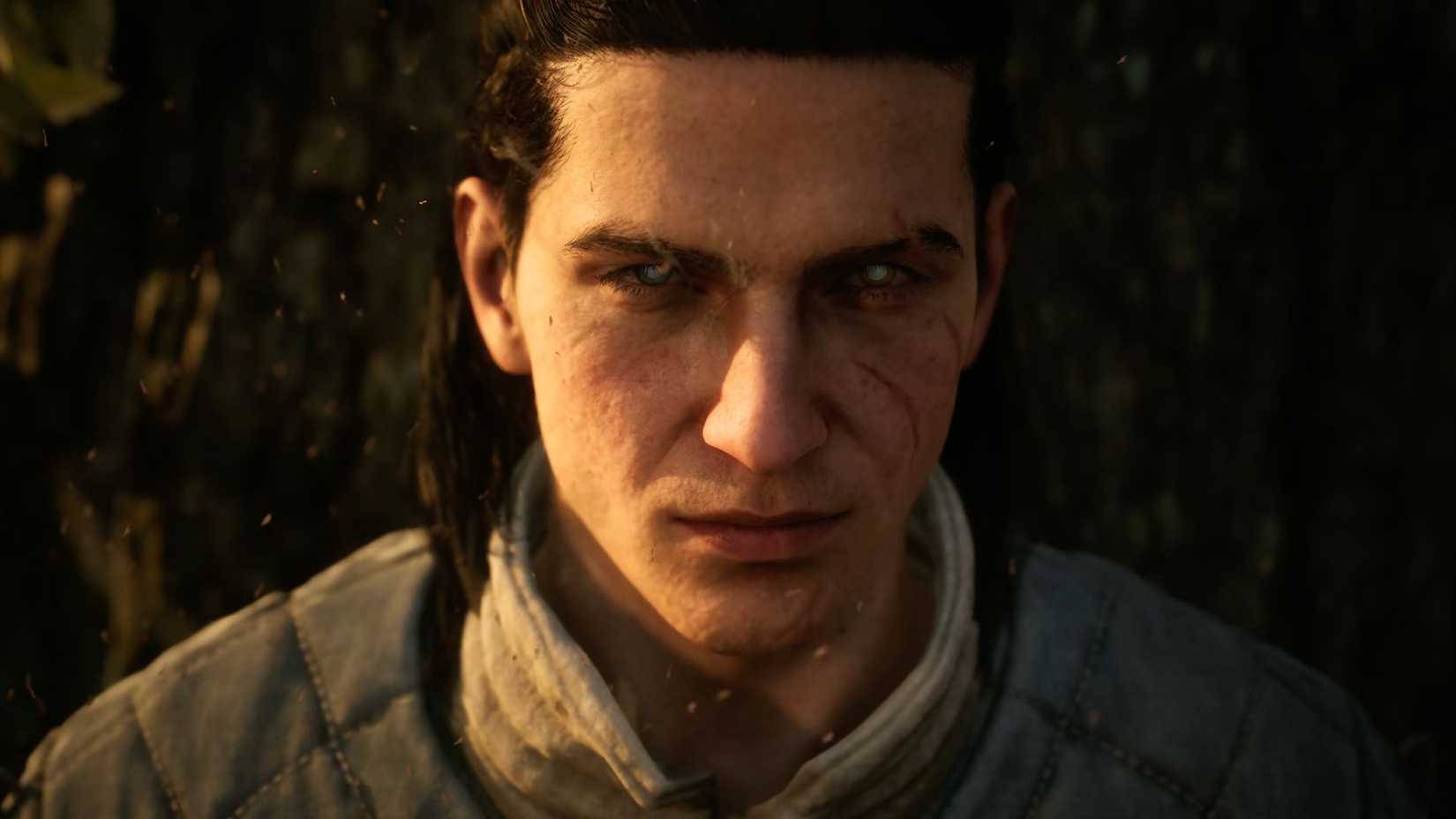 Coen smirking in The Blood of Dawnwalker's launch trailer.