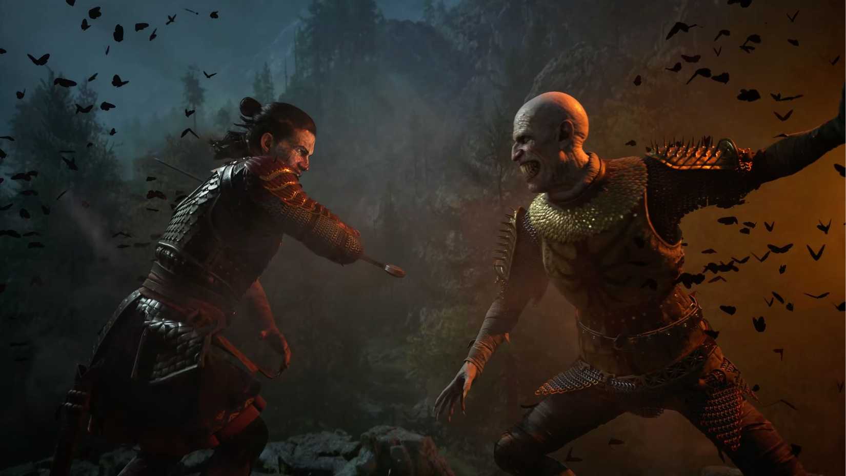 Coen clashing with Brencis in The Blood of Dawnwalker.