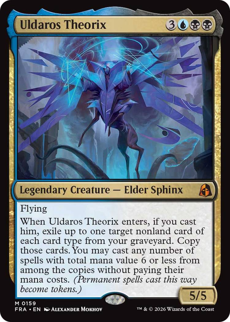 An image of the Uldaros Theorix MTG card from Reality Fracture.