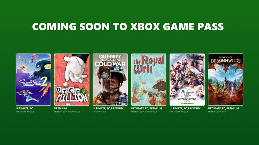 Xbox Game pass September 2026 Lineup