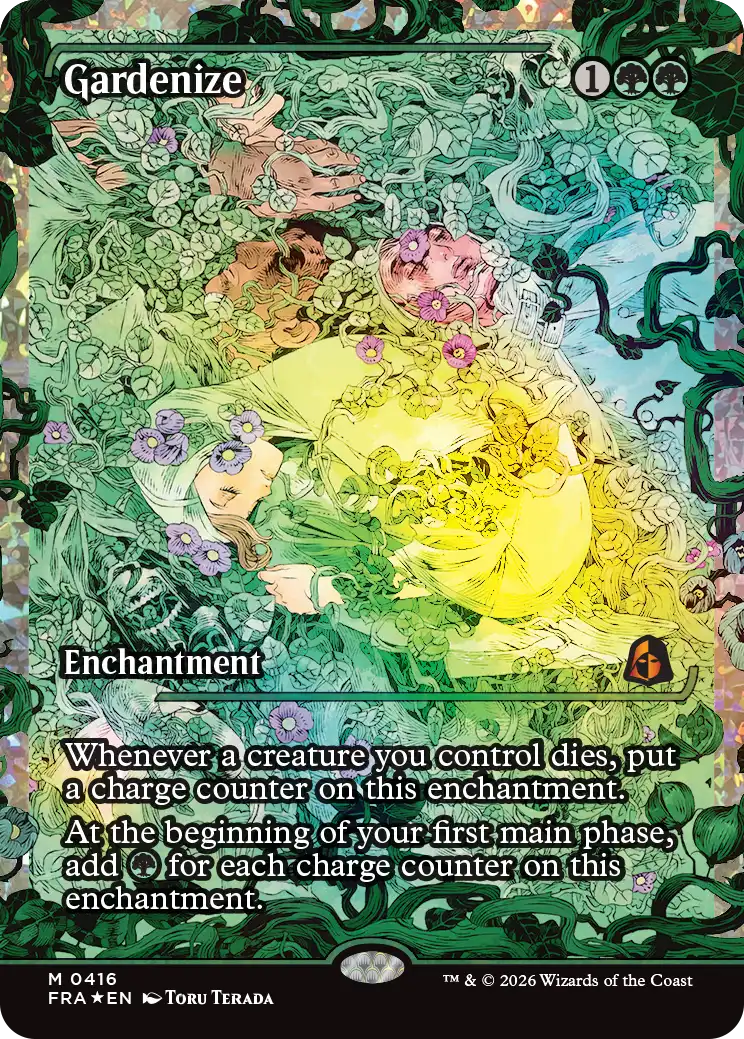 Gardenize MTG card from Reality Fracture.